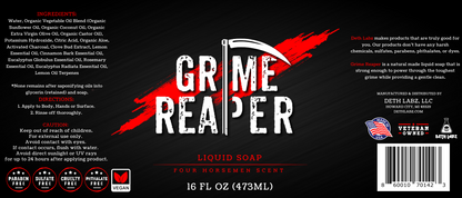 Grime Reaper Castile Liquid Soap